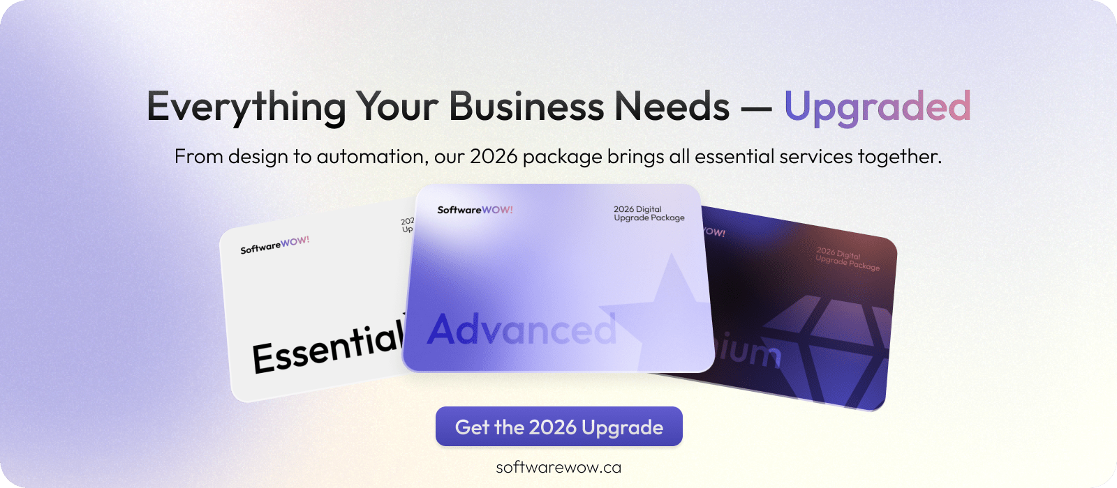 2026 Digital Upgrade Package | SoftwareWOW
